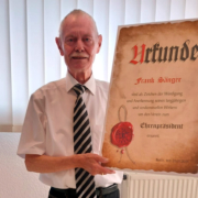 Frank Sänger wurde zum Ehrenpräsidenten ernannt