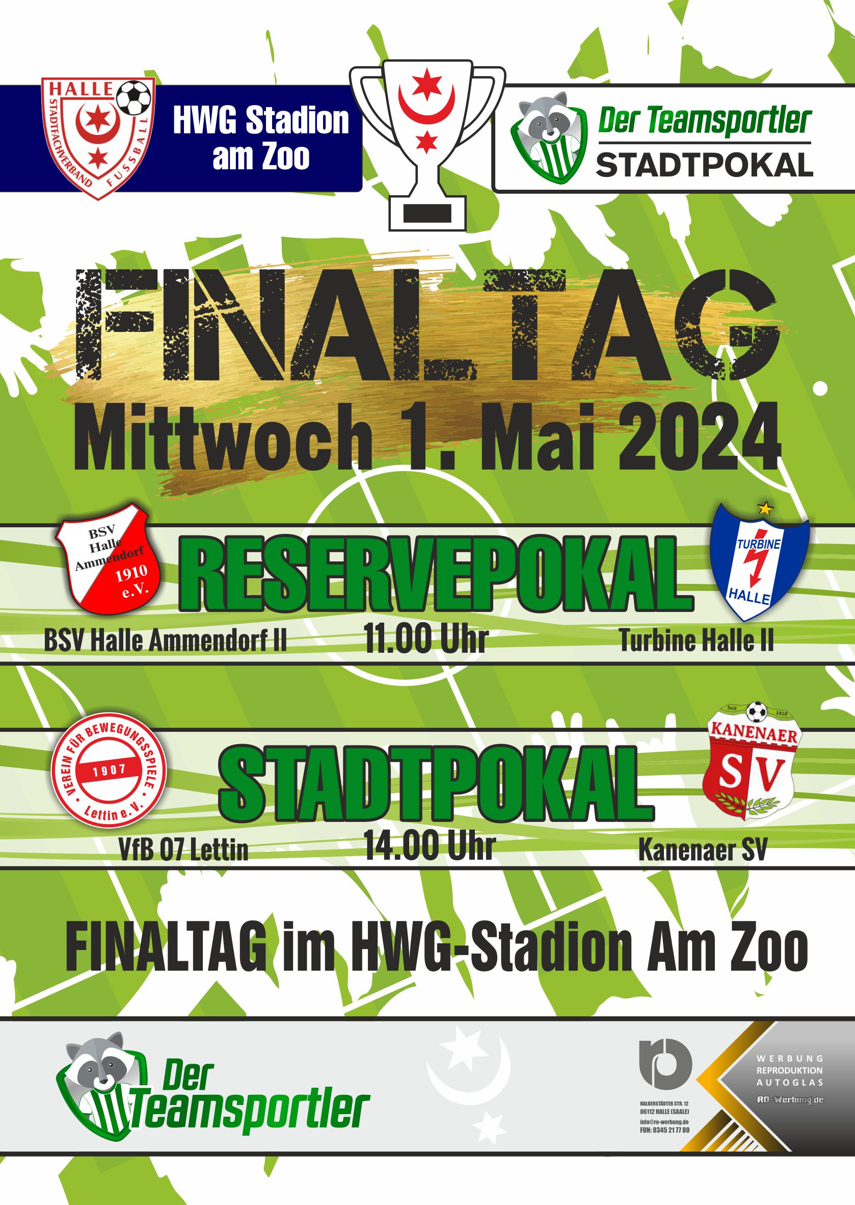 Stadtpokalfinals im „HWG-Stadion am Zoo“ - VfL Halle 96 e.V.